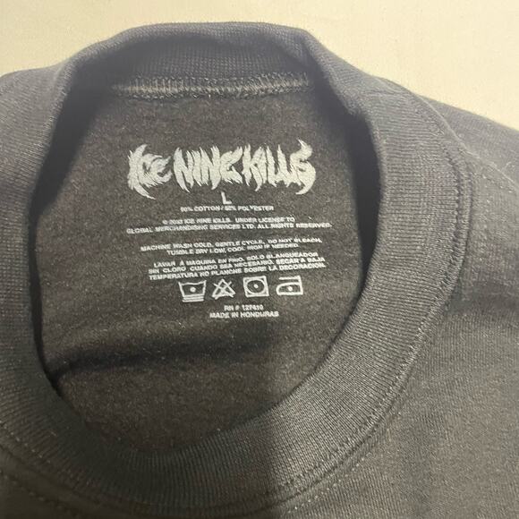 Ice Nine Kills Welcome To Horrorwood Crew Neck Sweatshirt Men’s Size L - Picture 3 of 7